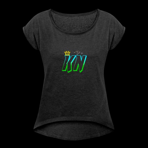 2018 keag and Nate Logo - Women's Roll Cuff T-Shirt