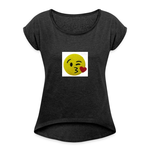 cute pictured phonecase - Women's Roll Cuff T-Shirt