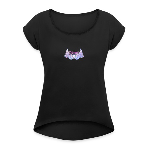 Derpy Main Merch - Women's Roll Cuff T-Shirt