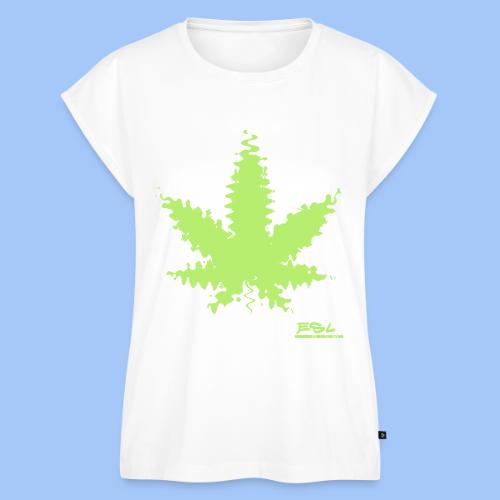 leaf inkblot - Women's Premium Roll Up Sleeve T-Shirt