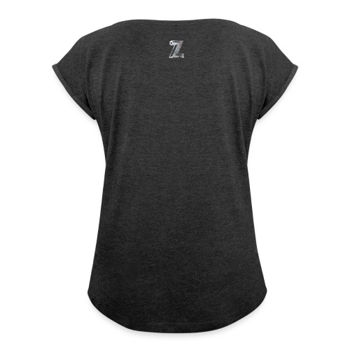 Zawles - metal logo - Women's Roll Cuff T-Shirt