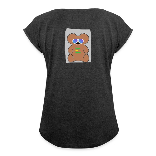 Aussie Dad Gaming Koala - Women's Roll Cuff T-Shirt