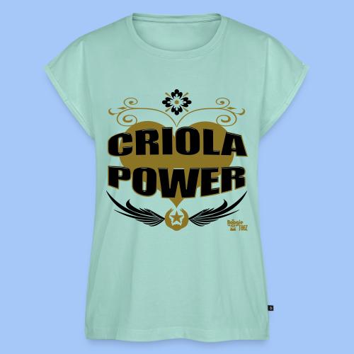 criolapower1 - Women's Premium Roll Up Sleeve T-Shirt