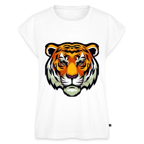 Tiger Fashion Feline Animal, Tiger Willing Success - Women's Premium Roll Up Sleeve T-Shirt