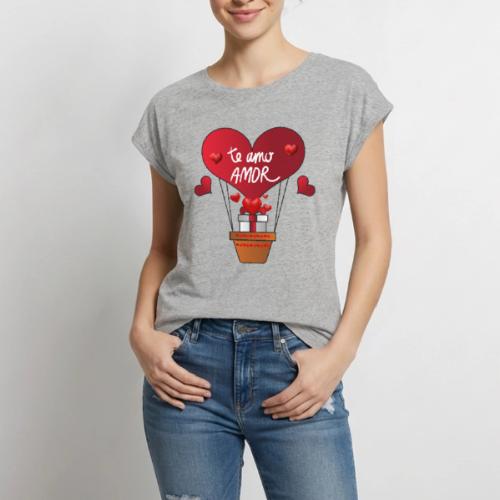 Fashion Valentine's Day Hearts, Gifts February 14 - Women's Premium Roll Up Sleeve T-Shirt