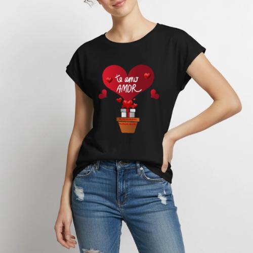 Fashion Valentine's Day Hearts, Gifts February 14 - Women's Premium Roll Up Sleeve T-Shirt
