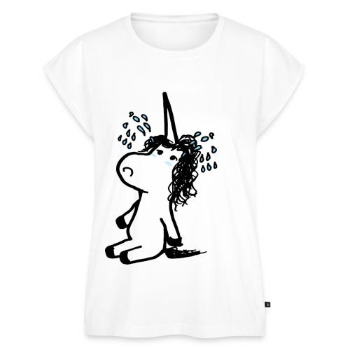 unicornio lloron - Women's Premium Roll Up Sleeve T-Shirt