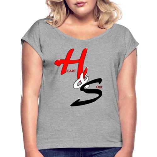 Heart & Soul Concerts Official Brand Logo II - Women's Roll Cuff T-Shirt