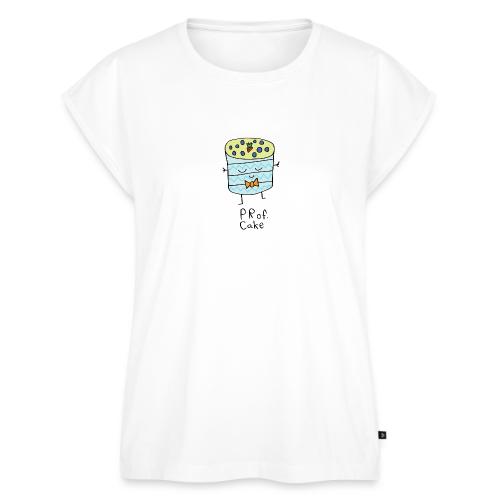 Prof Cake, Black Outline (tshirts) - Women's Premium Roll Up Sleeve T-Shirt