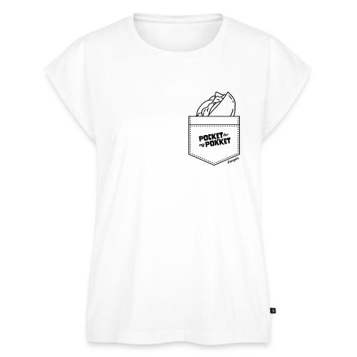 Pocket Pokket - Women's Premium Roll Up Sleeve T-Shirt