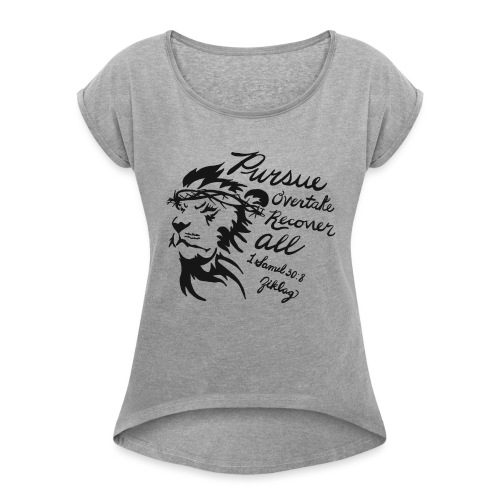 Lion Ziklag - Women's Roll Cuff T-Shirt