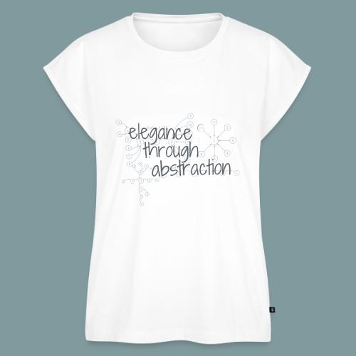 Elegance through Abstraction - Women's Premium Roll Up Sleeve T-Shirt