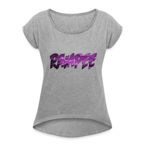 Purple Cloud Rampee - Women's Roll Cuff T-Shirt