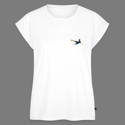 Soccer / Football Champions Design silhouette - Women's Premium Roll Up Sleeve T-Shirt