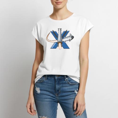 Starship X - Women's Premium Roll Up Sleeve T-Shirt
