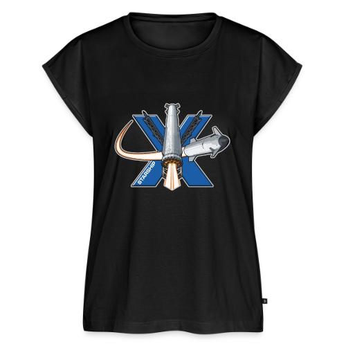 Starship X - Women's Premium Roll Up Sleeve T-Shirt