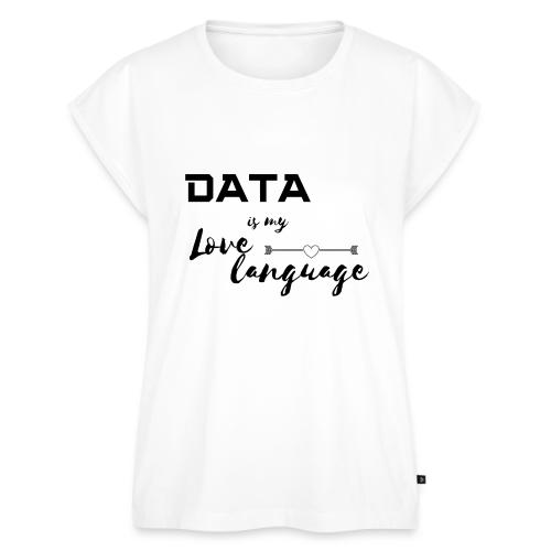 Data is My Love Language (light) - Women's Premium Roll Up Sleeve T-Shirt