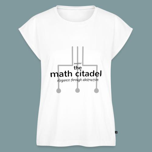 Abstract Math Citadel - Women's Premium Roll Up Sleeve T-Shirt