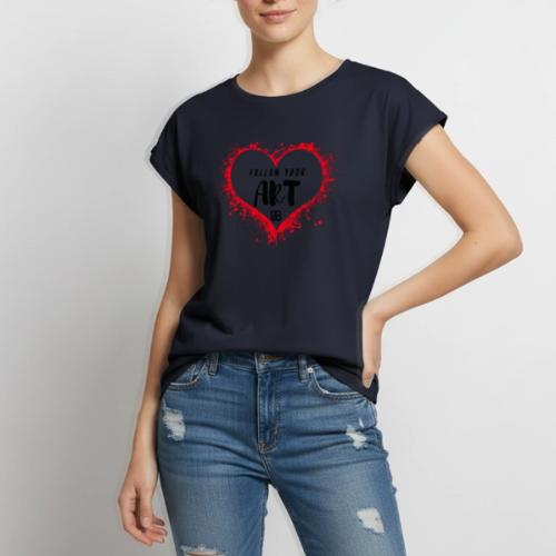 follow your art - Women's Premium Roll Up Sleeve T-Shirt