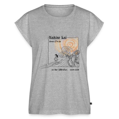 WKI 20th Bday Logo - Women's Premium Roll Up Sleeve T-Shirt