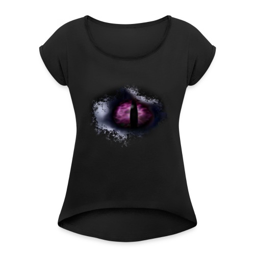 Dragon Eye - Women's Roll Cuff T-Shirt