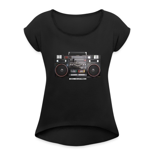 Helix HX 4700 Boombox Magazine T-Shirt - Women's Roll Cuff T-Shirt