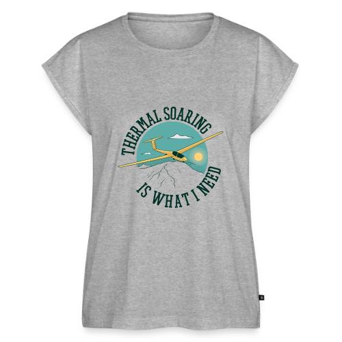 Thermal Soaring Is What I Need - Women's Premium Roll Up Sleeve T-Shirt