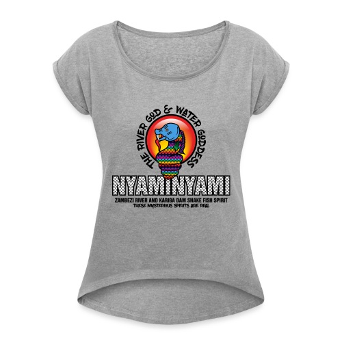 NYAMINYAMI COLORS SUNRISE - Women's Roll Cuff T-Shirt