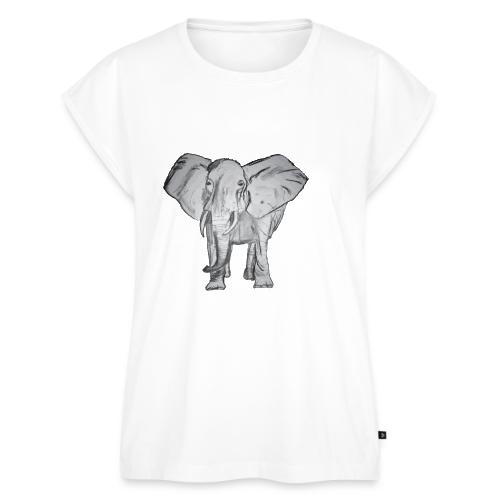 Big Elephant - Women's Premium Roll Up Sleeve T-Shirt