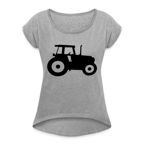Tractor agricultural machinery farmers Farmer - Women's Roll Cuff T-Shirt