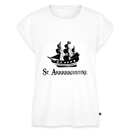 StArrrrrgustine - black - Women's Premium Roll Up Sleeve T-Shirt