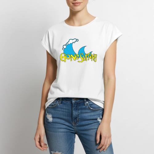 Gone Surfing - Women's Premium Roll Up Sleeve T-Shirt