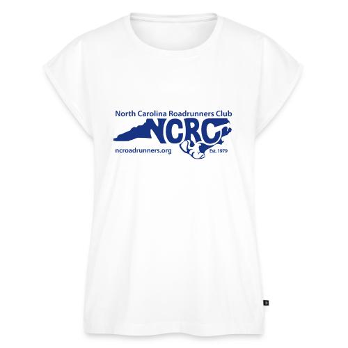 NCRC Blue Logo3 - Women's Premium Roll Up Sleeve T-Shirt