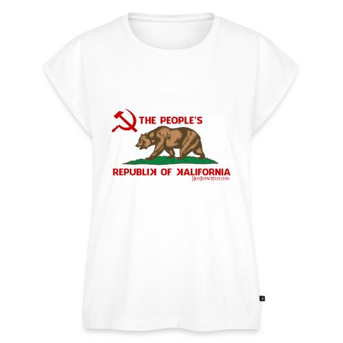 Peoples republic of california - Women's Premium Roll Up Sleeve T-Shirt