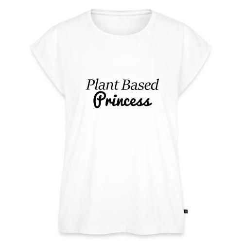 Plant Based Princess - Women's Premium Roll Up Sleeve T-Shirt