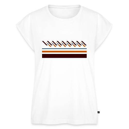 Cute, colorful striped designs for the seasons - Women's Premium Roll Up Sleeve T-Shirt
