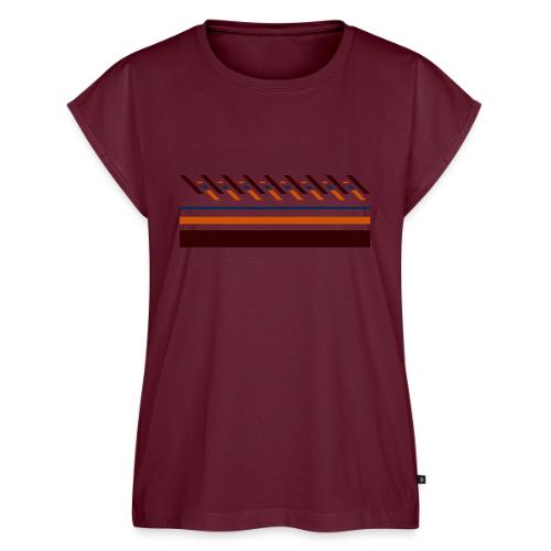 Cute, colorful striped designs for the seasons - Women's Premium Roll Up Sleeve T-Shirt
