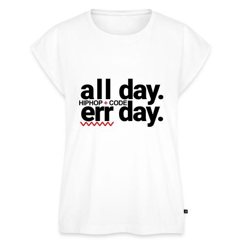 alldayerrday-2color - Women's Premium Roll Up Sleeve T-Shirt