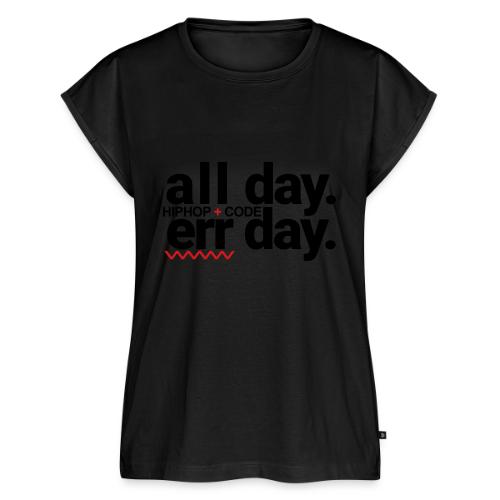alldayerrday-2color - Women's Premium Roll Up Sleeve T-Shirt