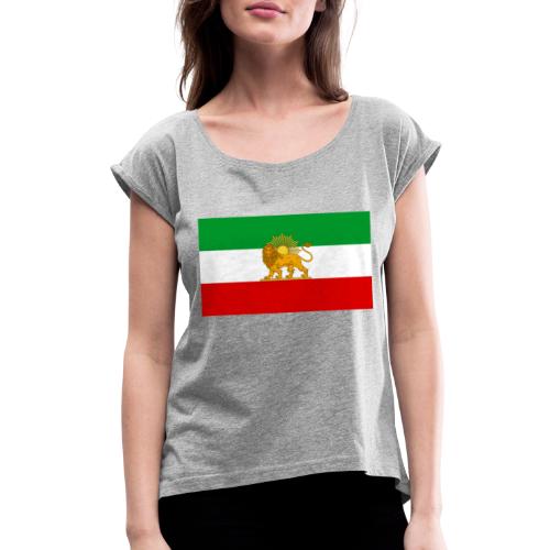 Flag of Iran - Women's Roll Cuff T-Shirt