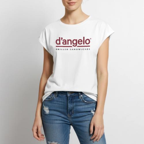 D'Angelo Logo - Women's Premium Roll Up Sleeve T-Shirt