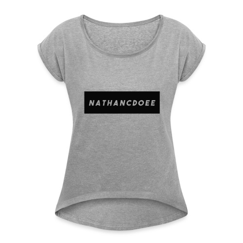 nathancdoee logo - Women's Roll Cuff T-Shirt