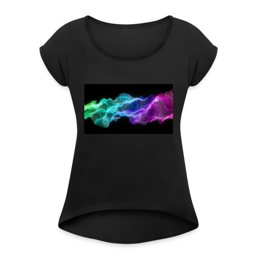 ws Curtain Colors 2560x1440 - Women's Roll Cuff T-Shirt