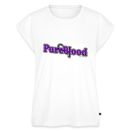PureBlood Purple - Women's Premium Roll Up Sleeve T-Shirt