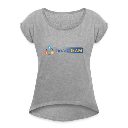TheAdsTeam Logo - T-shirt Femme à manches retournées