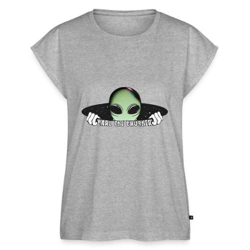 Coming Through Clear - Alien Arrival - Women's Premium Roll Up Sleeve T-Shirt
