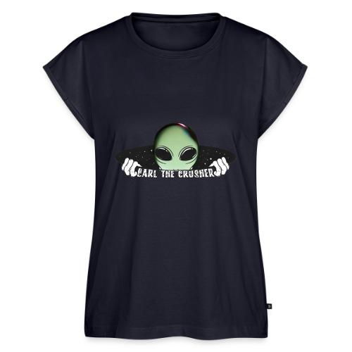 Coming Through Clear - Alien Arrival - Women's Premium Roll Up Sleeve T-Shirt