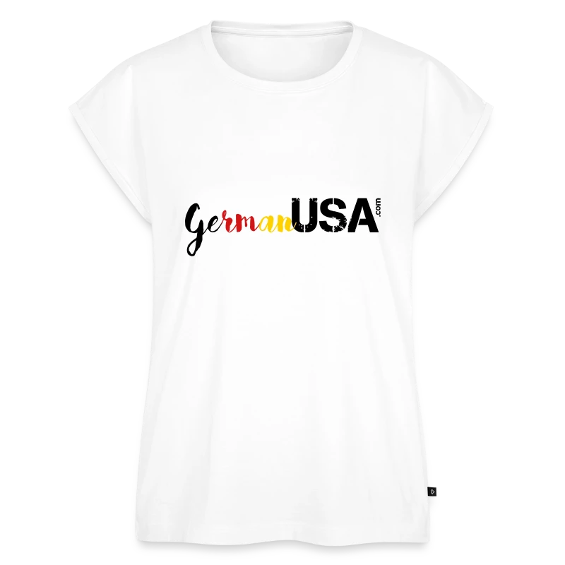 Shirts German USA Logo - Women's Roll Cuff T-Shirt