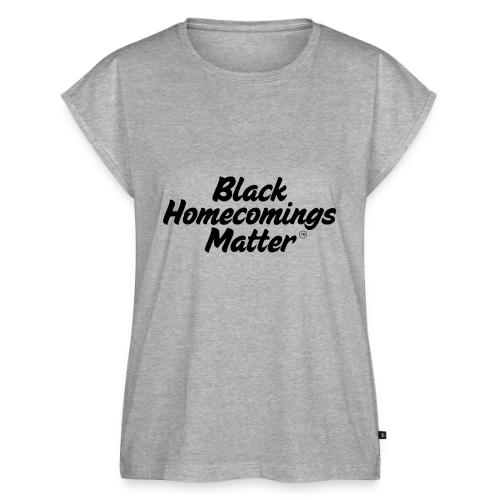 Black Homecomings Matter (Black Print) - Women's Premium Roll Up Sleeve T-Shirt
