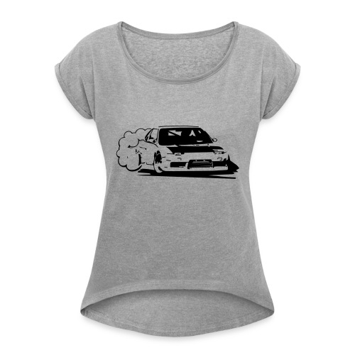 240 Z Drifting - Women's Roll Cuff T-Shirt